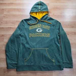 Fanatics Green Bay Packers Hoodie Mens Large Green NFL Football Sweatshirt 4632